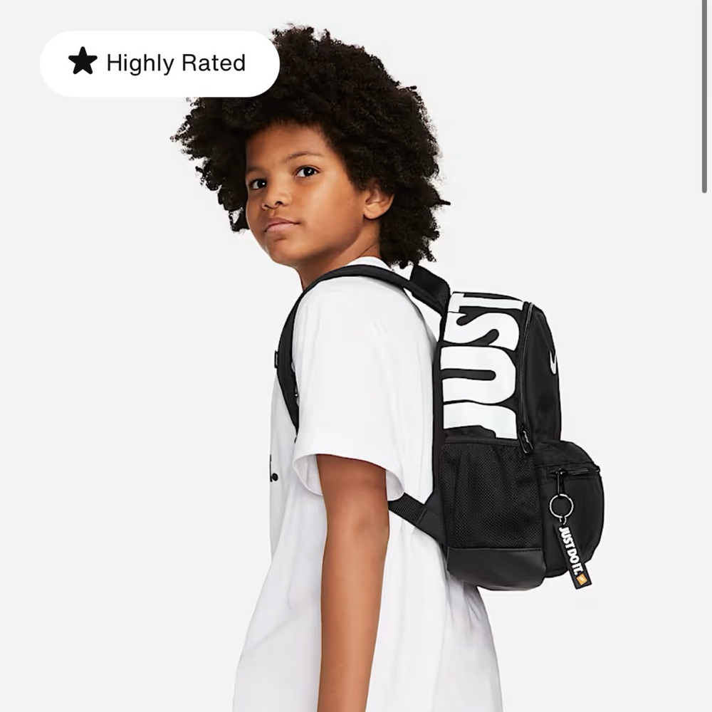 Nike Black Backpack with Bold Design